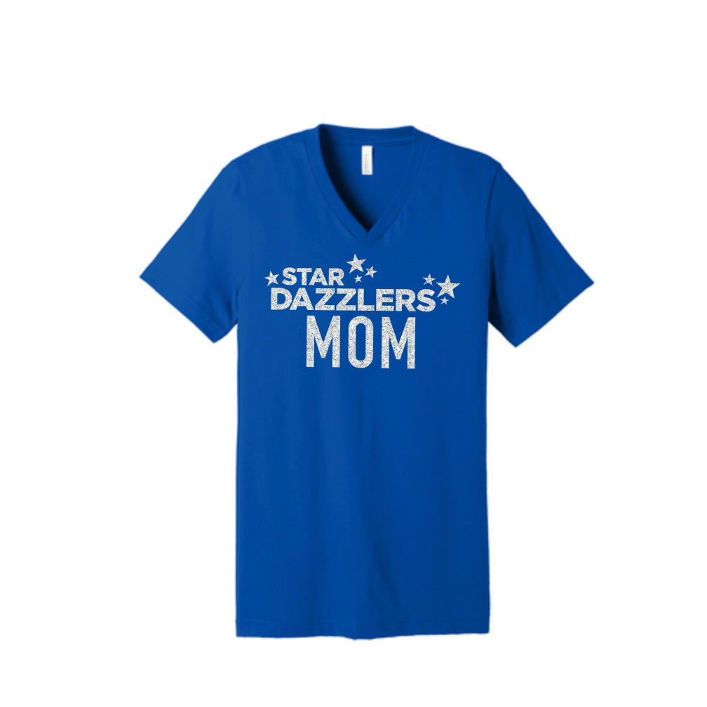 Star Dazzler Mom Unisex Jersey Short Sleeve V-Neck Tee