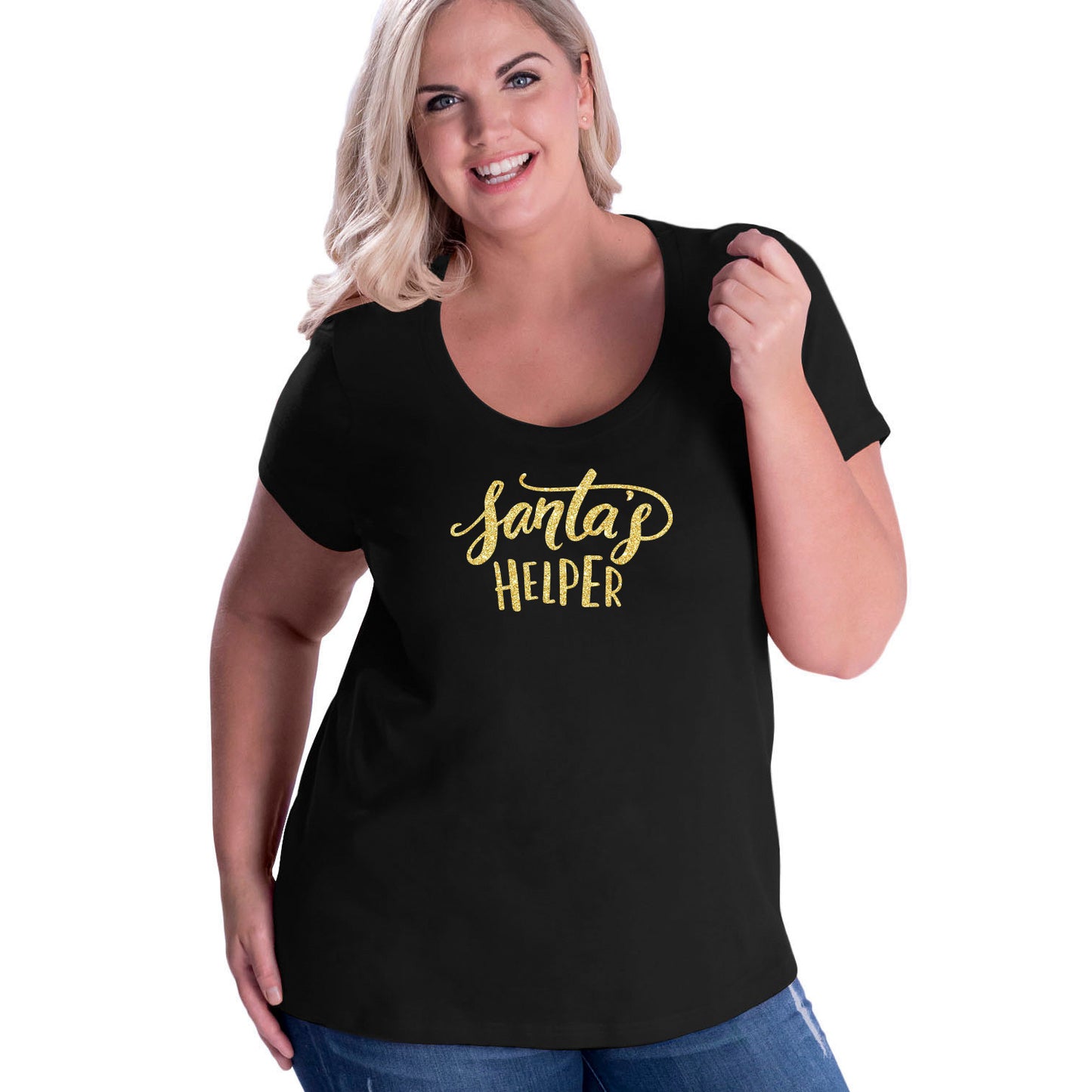 Santa's Helper Curvy Tee
