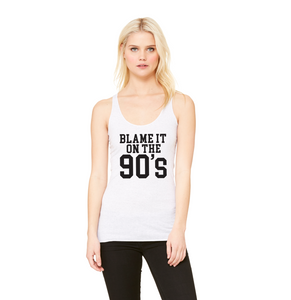 Blame it on the 90s racerback