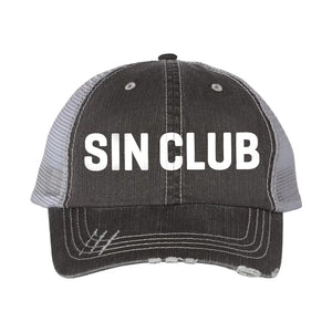 SIN CLUB Distressed Hat