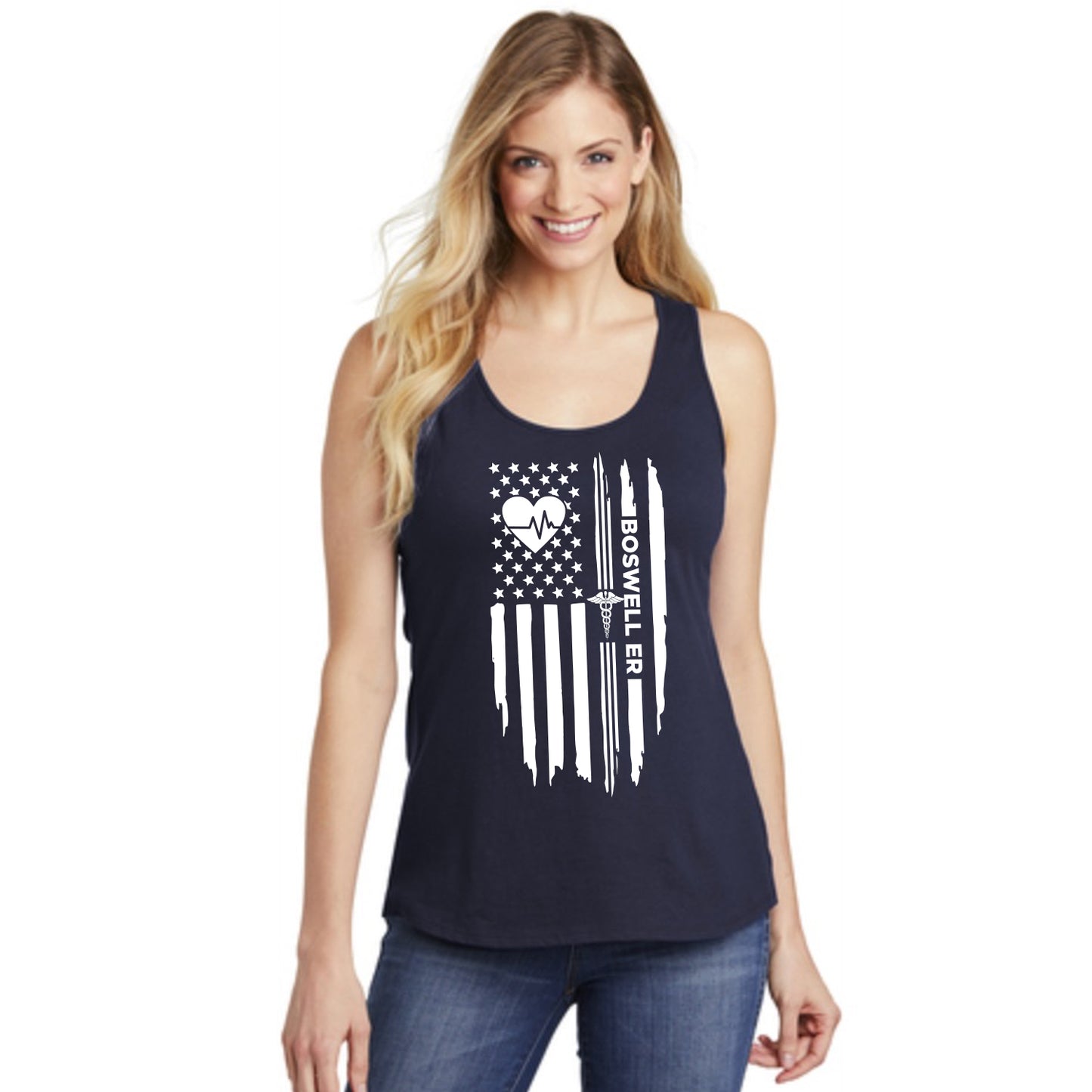 Boswell ER Heartbeat Flag Tank