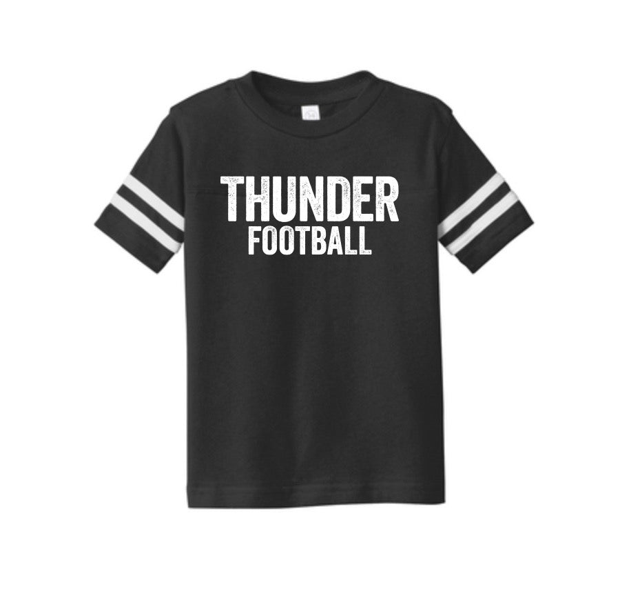 Thunder Distressed Toddler Football Tee