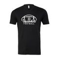 Unisex V- Neck Thunder Football Custom Number Tee