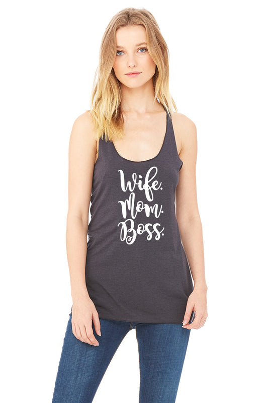 Wife Mom Boss Tank