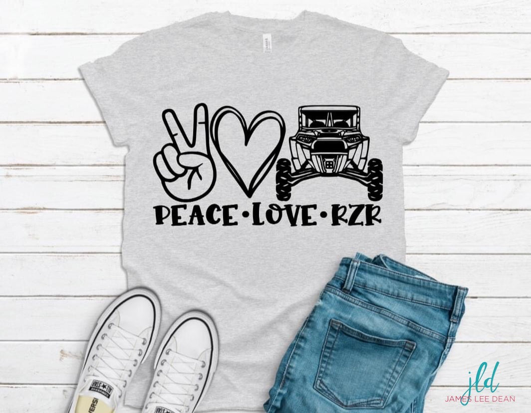 Peace Love RZR Tee