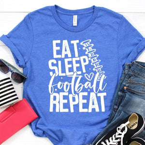 Eat Sleep Football Repeat Tee