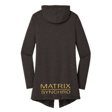 Load image into Gallery viewer, Matrix Mom Women’s Perfect Tri ® Hooded Cardigan (Art Front and Back)