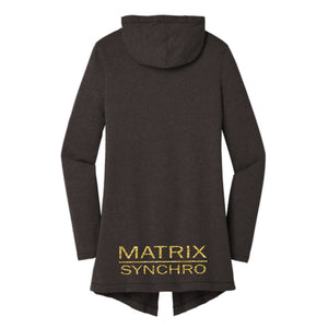 Matrix Mom Women’s Perfect Tri ® Hooded Cardigan (Art Front and Back)