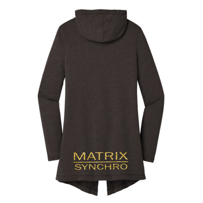 Matrix Grandma Women’s Perfect Tri ® Hooded Cardigan (Art Front and Back)