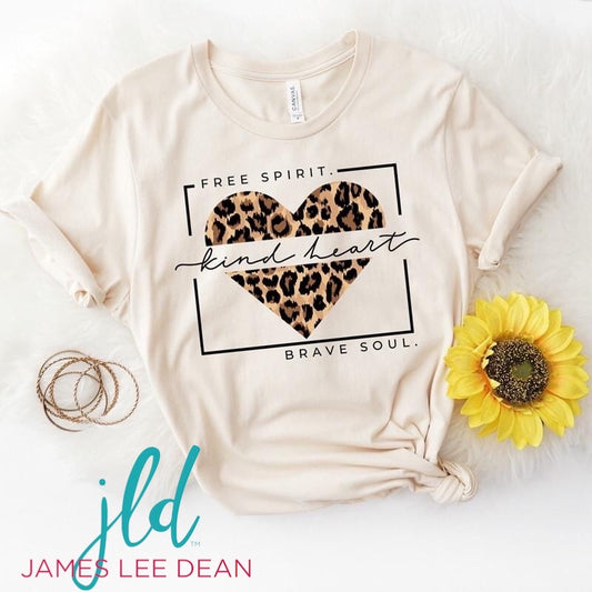 Free spirit kind heart brave soul tee