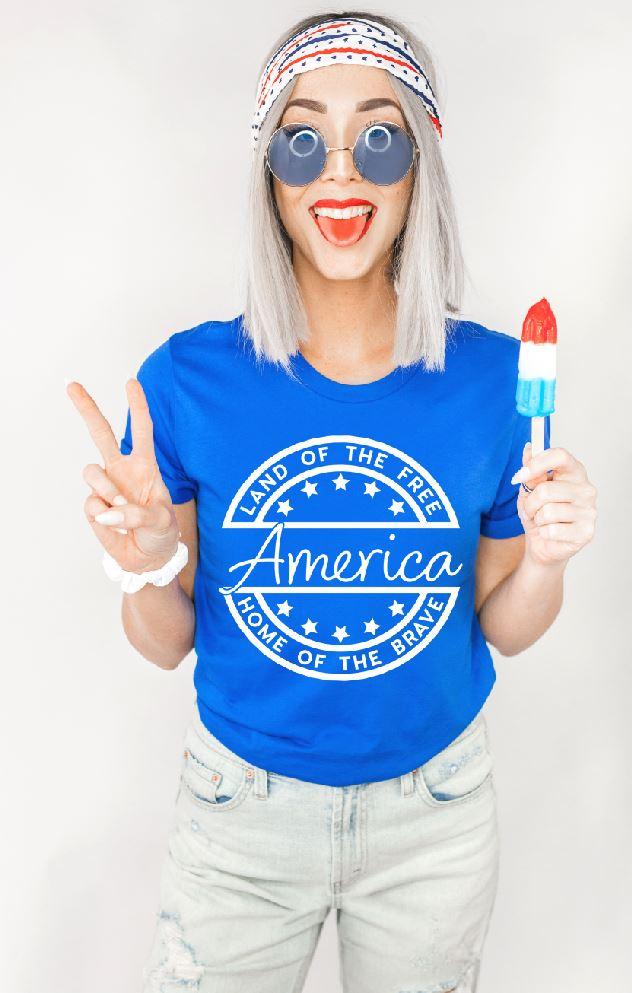 Land of the free Home of the Brave Tee
