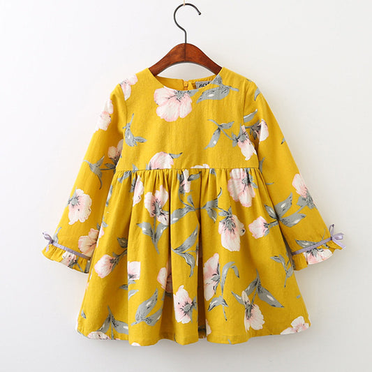 Petal Sleeve Flower Dress