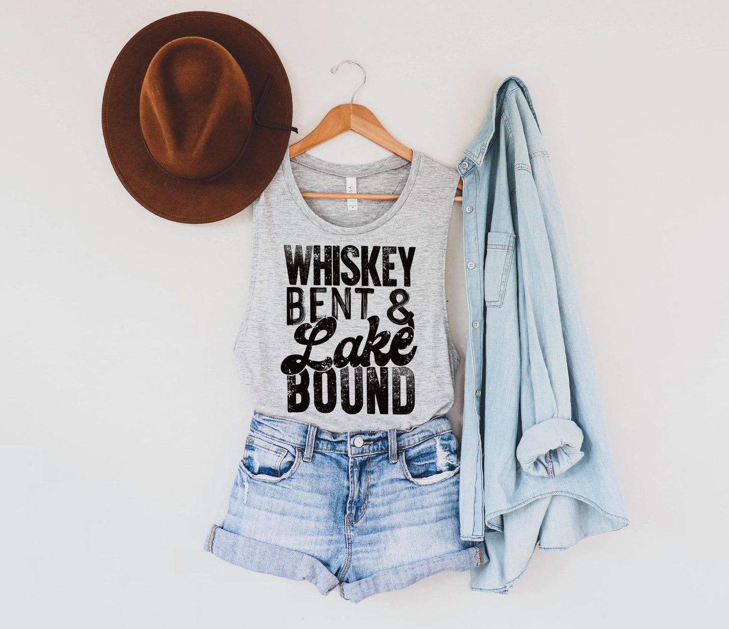 Whiskey Bent and Lake Bound Tee