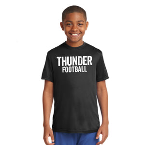 Youth Performance Distressed Thunder Football Tee