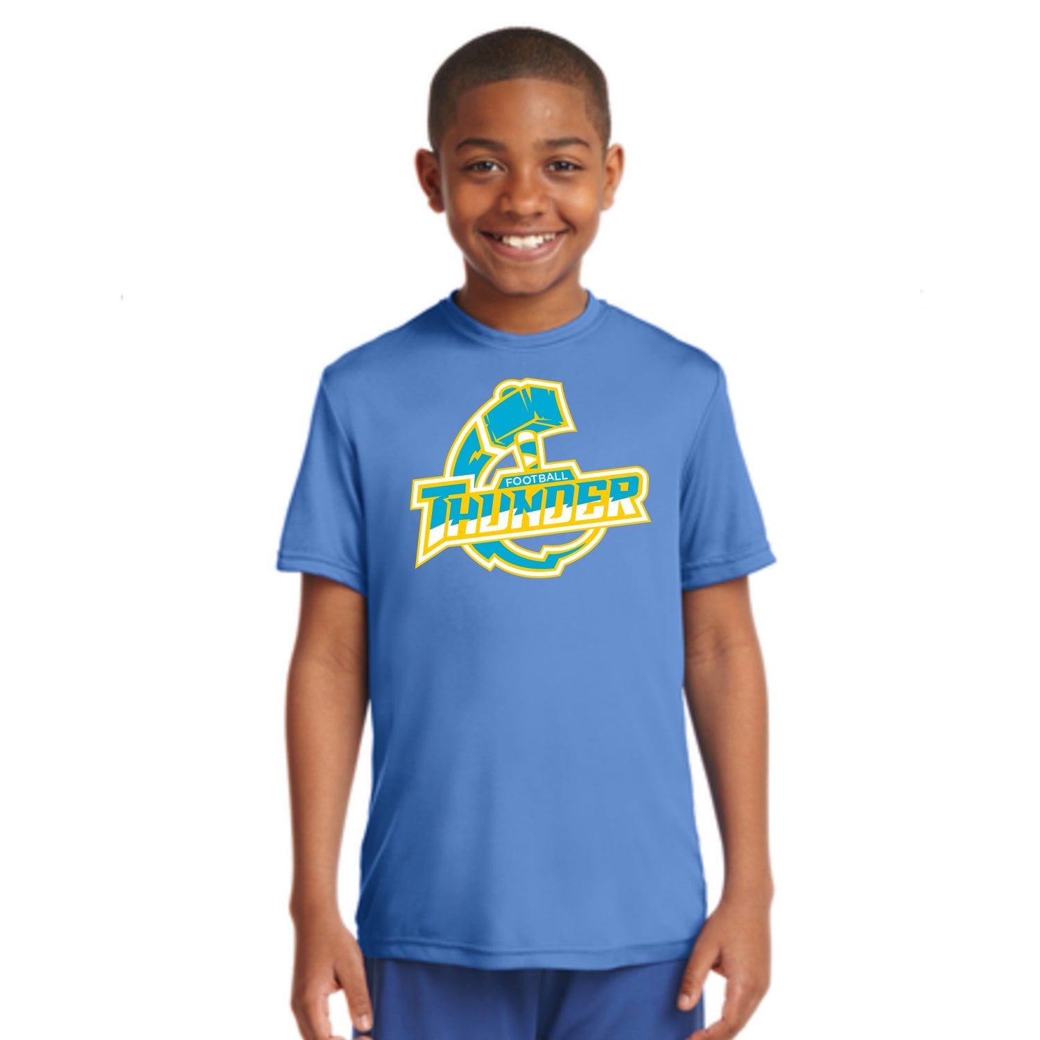 Youth Performance Thunder Logo Tee