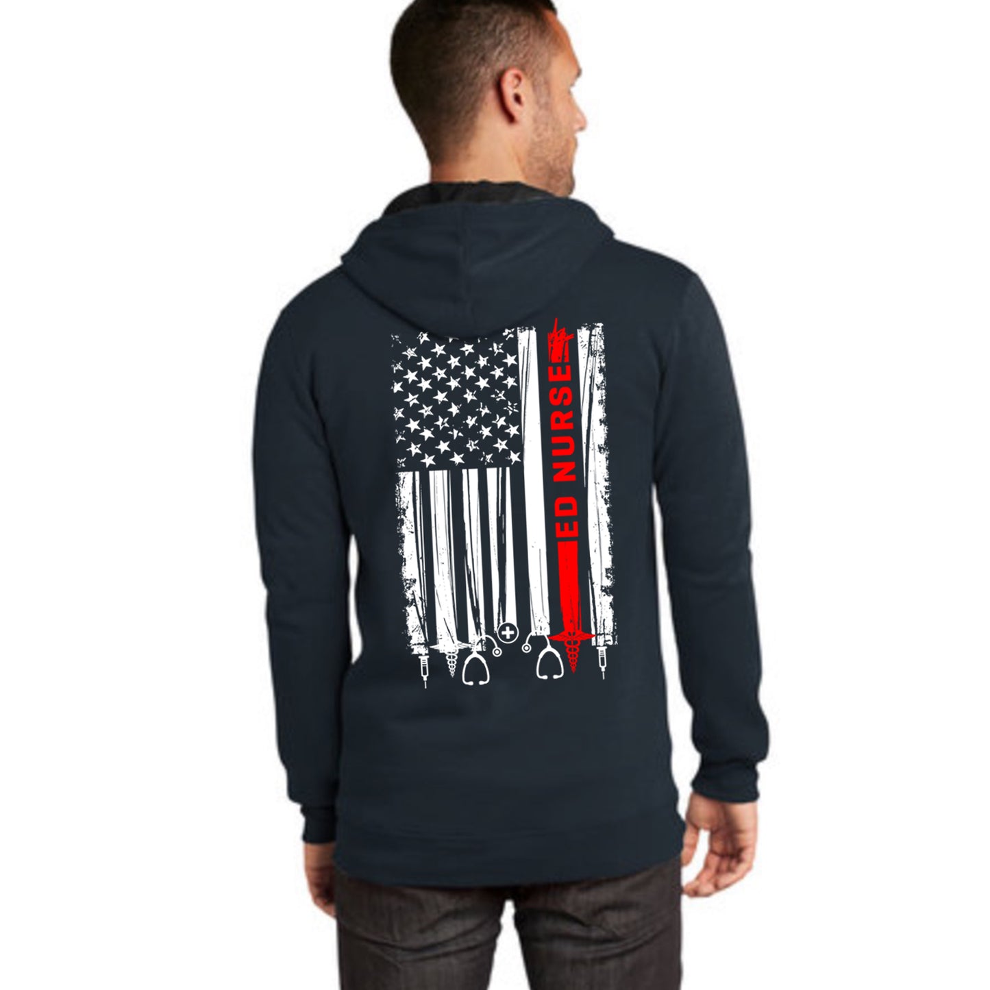 Boswell ED Nurse Flag Unisex Full Zip